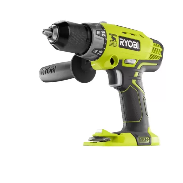 RYOBI 18-Volt ONE+ Cordless 1/2 in. Hammer Drill/Driver (Tool Only) with Handle