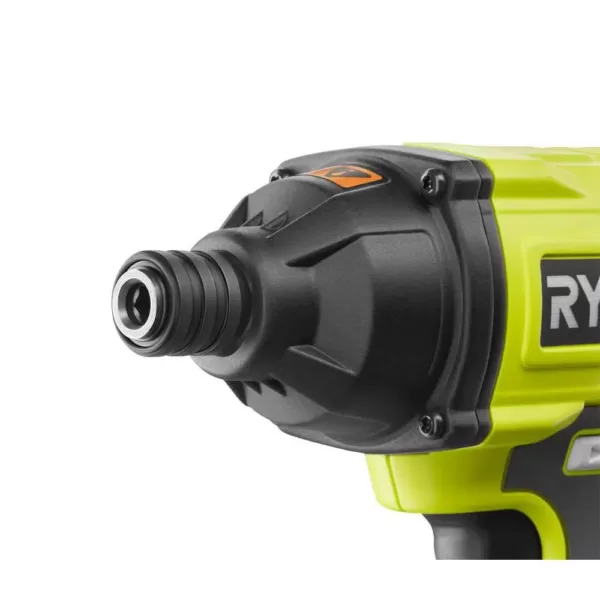 RYOBI 18-Volt ONE+ Lithium-Ion Cordless 1/4 in. Impact Driver Kit with (2) 1.5 Ah Batteries, Charger, and Bag