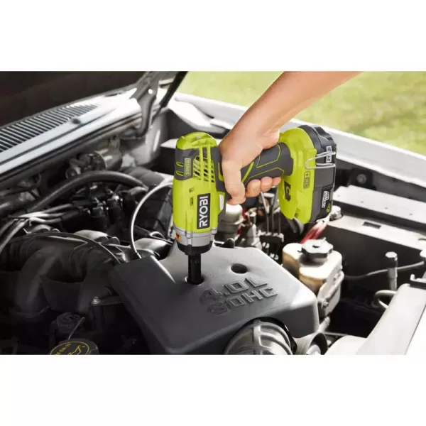 RYOBI 18-Volt ONE+ Lithium-Ion Cordless 3-Speed 1/2 in. Impact Wrench and 3/8 in. 3-Speed Impact Wrench (Tools Only)