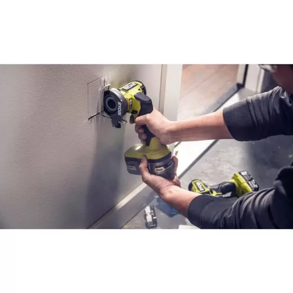 RYOBI ONE+ HP 18V Brushless Cordless Compact 3/8 in. Impact Wrench and Compact Cut-Off Tool (Tools Only)