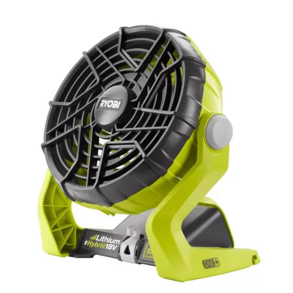 RYOBI 18-Volt ONE+ Lithium-Ion Cordless Hybrid Stereo with Bluetooth Wireless Technology and Hybrid Portable Fan (Tools Only)