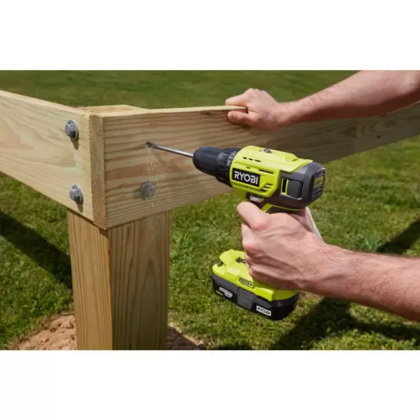 RYOBI 18-Volt ONE+ Lithium-Ion Cordless 2-Tool Combo Kit with Drill/Driver, Circular Saw, AirStrike 18-Gauge Brad Nailer