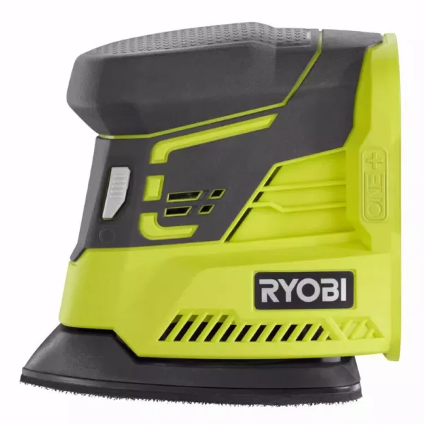 RYOBI 18-Volt ONE+ Lithium-Ion Cordless 1/4 Sheet Sander w/Dust Bag and Corner Cat Finish Sander (Tools Only)