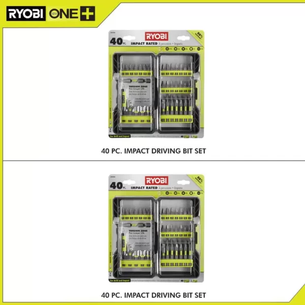 RYOBI Impact Rated Driving Kit (40-Piece) 2-Pack