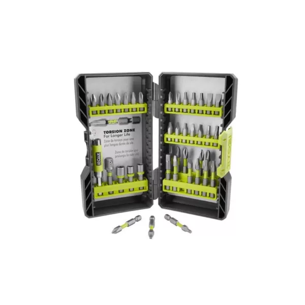 RYOBI Impact Rated Driving Kit (40-Piece) and Titanium Drill Bit Kit (22-Piece)