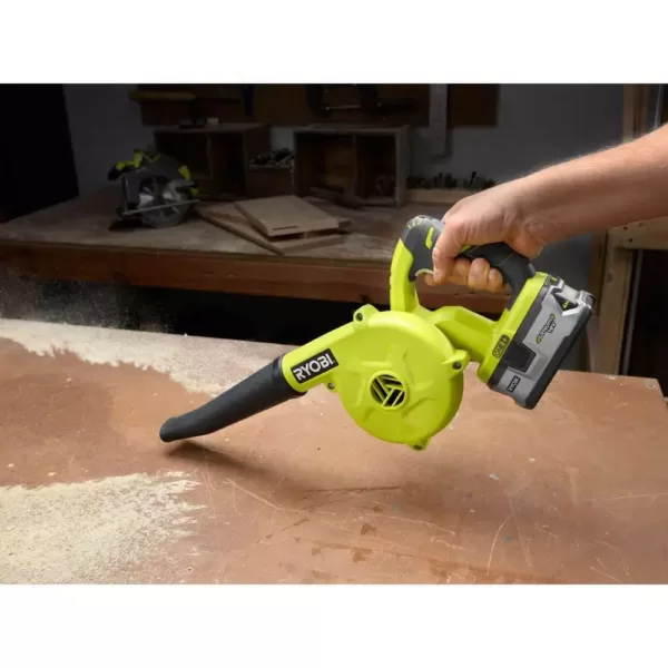 RYOBI 18-Volt ONE+ Lithium-Ion Cordless Compact Workshop Blower and Hand Vacuum (Tools Only)