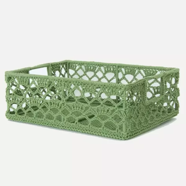 Heritage Lace Mode Crochet Polypropylene Decorative Basket