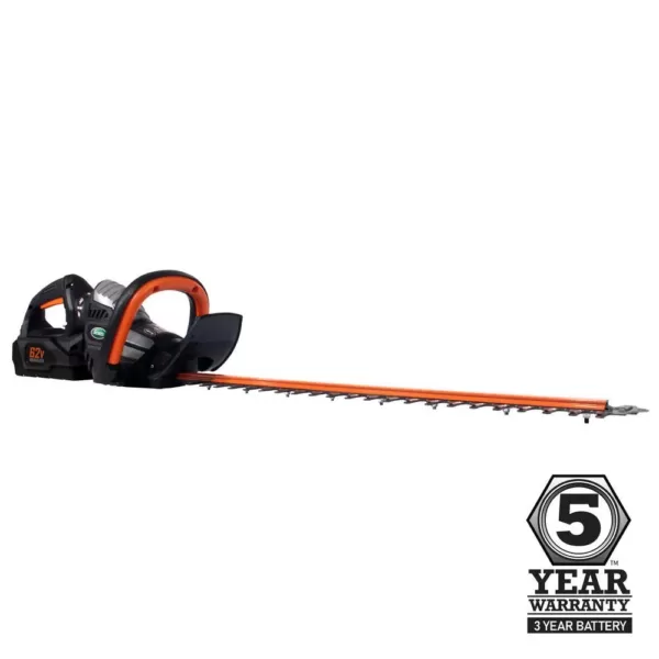 Scotts 24 in. 62-Volt Lithium-Ion Cordless Hedge Trimmer - 2.5 Ah Battery and Charger Included