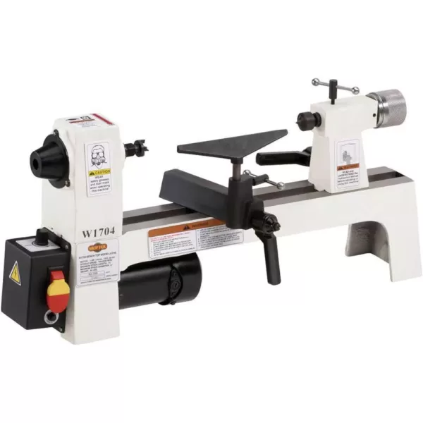 Shop Fox 8 in. x 13 in. 110-Volt 1/3 HP Bench-Top Wood Lathe