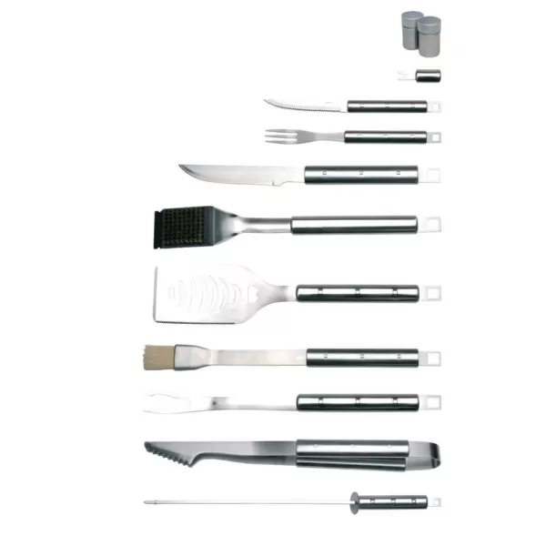 BergHOFF Cubo 33-Piece Stainless Steel Barbecue Set with Case