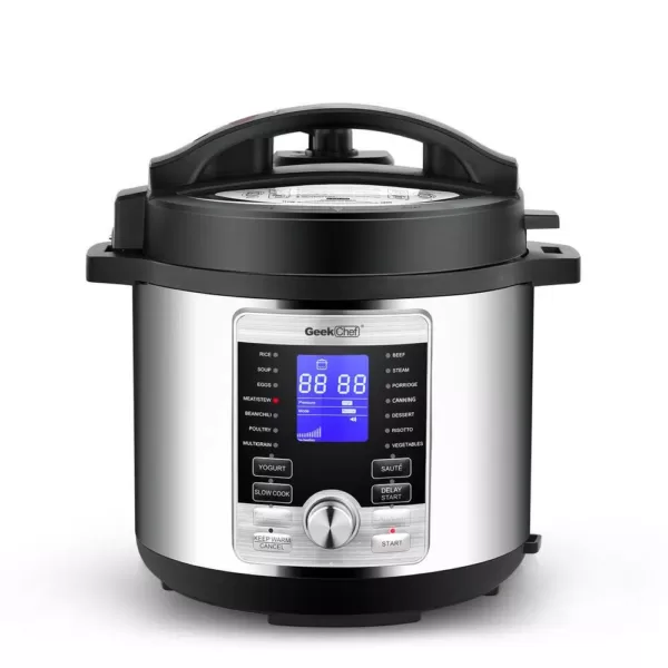 Boyel Living 6 Qt. Stainless Steel 17-in-1 Multi-Use Electric Pressure Cooker with Stainless Steel Inner Pot