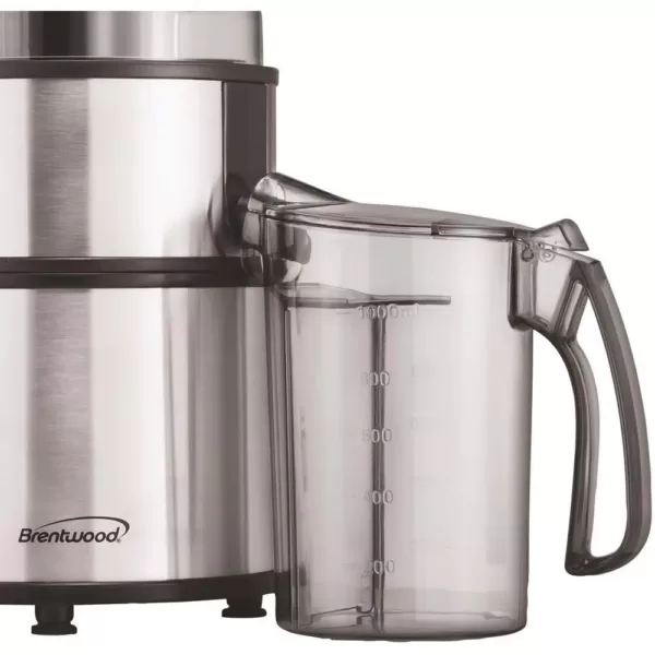 Brentwood Appliances 800 W 34 oz. Silver 2-Speed Electric Juice Extractor