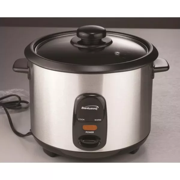 Brentwood 10-Cup Silver Rice Cooker