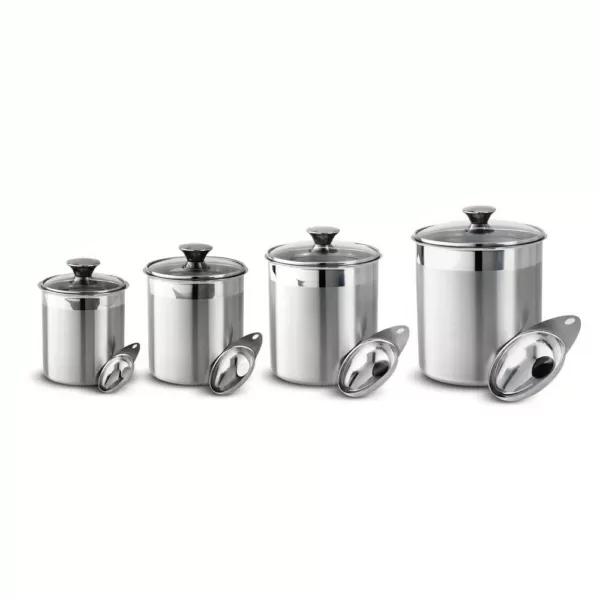 Tramontina Gourmet 8-Piece Covered Canister and Scoop Set