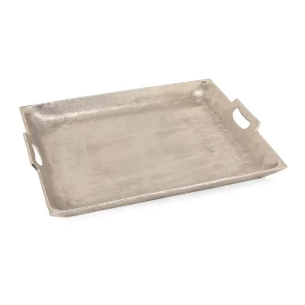 IMAX Lindi Silver Aluminum Trays (Set of 3)