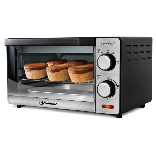 Koblenz Kitchen Magic Collection Silver 10-Liter Toaster Oven