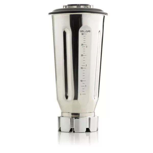 Omega 1 HP 32 oz. 2-Speed Silver Blender with Stainless Steel Jar