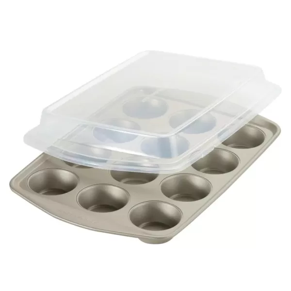 Rachael Ray Nonstick Bakeware Set, 3-Piece, Silver