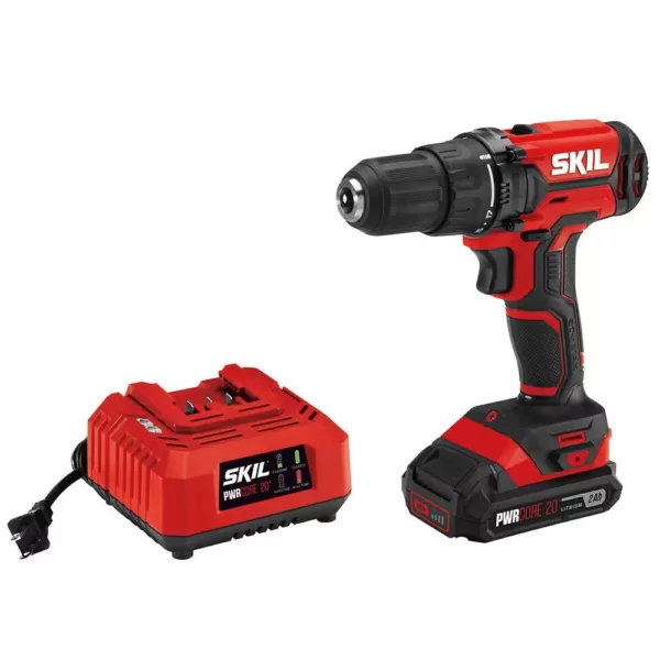 Skil PWRCORE 20-Volt Lithium-Ion Cordless 1/2 in. Drill Driver Kit