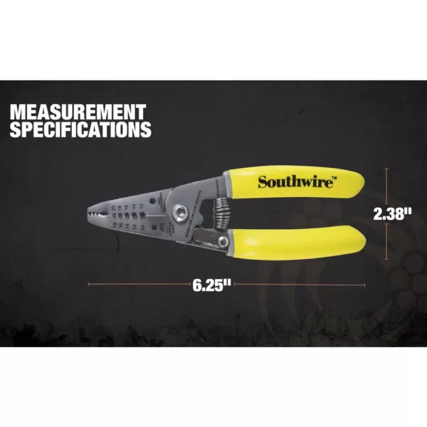 Southwire 6 in. Compact Wire Stripper 10 AWG -18 AWG