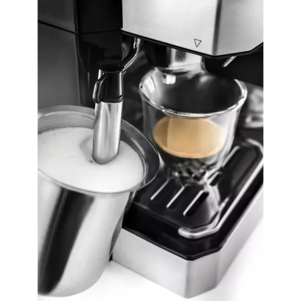 DeLonghi All-In-One 10-Cup Stainless Steel Espresso Machine and Drip Coffee Maker