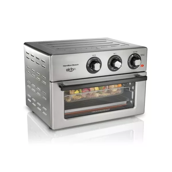 Hamilton Beach Air Fry 1800 W 6 Slice Stainless Steel Countertop Oven with 6 Cooking Functions