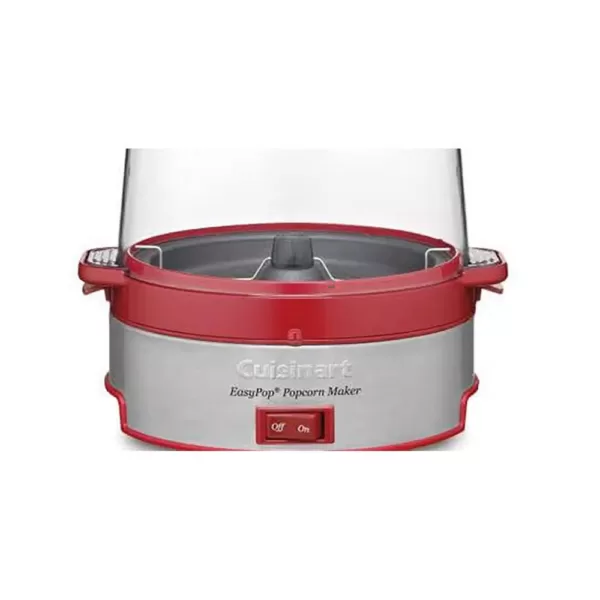 Cuisinart 500-Watt 4 oz. Red Stainless Steel Countertop Popcorn Machine