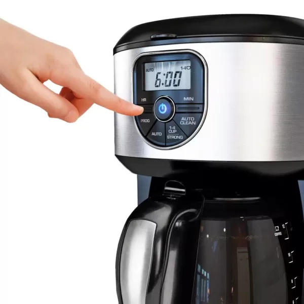 BLACK+DECKER 12-Cup Programmable Coffeemaker in Stainless Steel