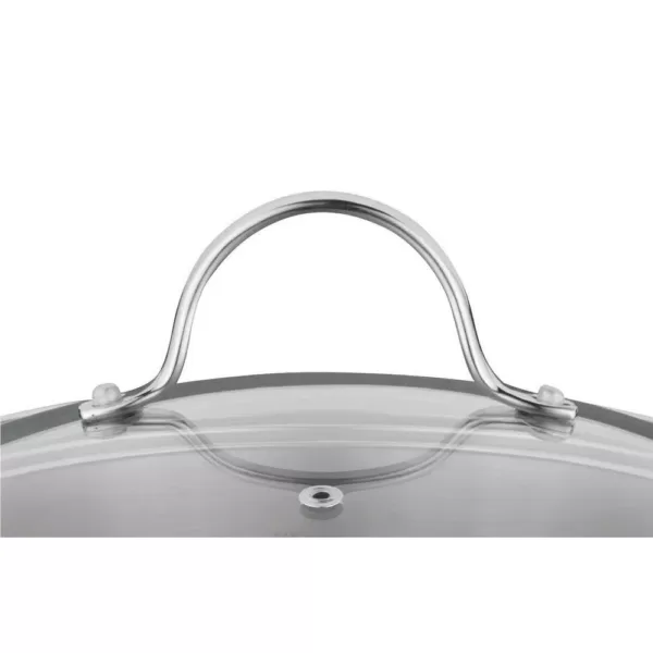 BergHOFF Essentials Comfort 3.3 qt. Round Stainless Steel Casserole Dish with Glass Lid