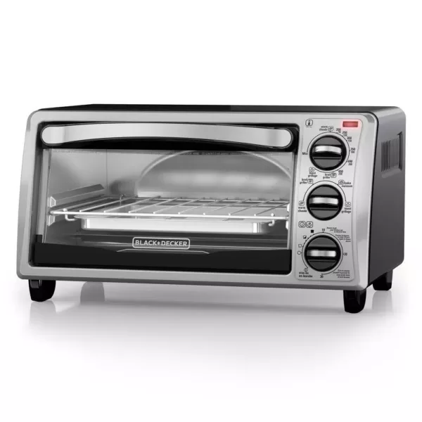 BLACK+DECKER 4-Slice Stainless Steel Toaster Oven