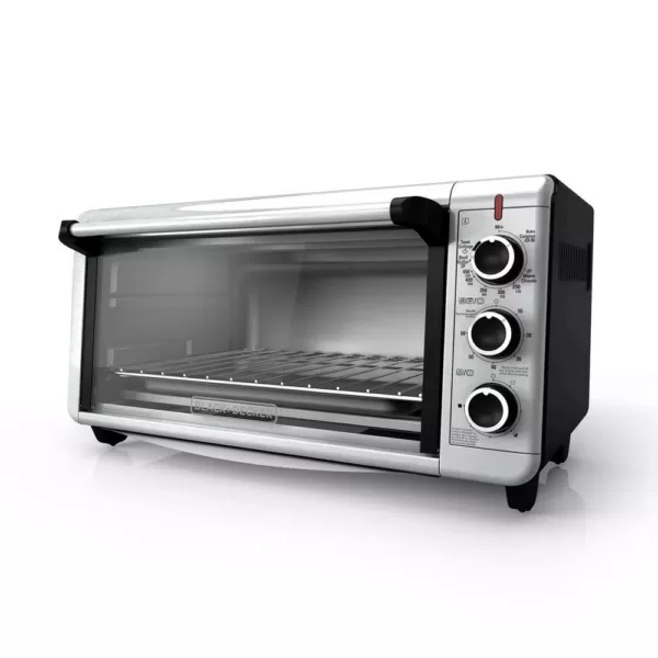 BLACK+DECKER 8-Slice Extra-Wide Convection Toaster Oven, Stainless Steel