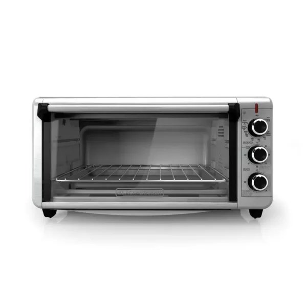 BLACK+DECKER 8-Slice Extra-Wide Convection Toaster Oven, Stainless Steel