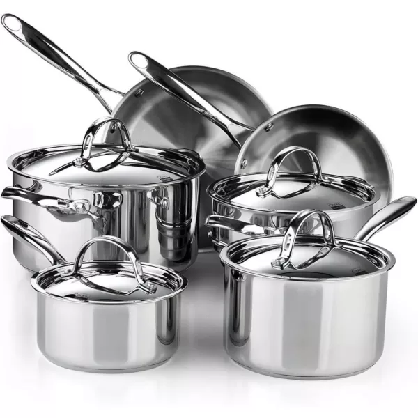 Cooks Standard Classic 10-Piece Stainless Steel Cookware Set