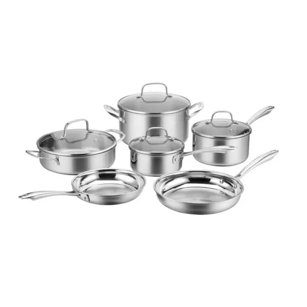 Cuisinart MultiClad 10-Piece Stainless Steel Cookware Set