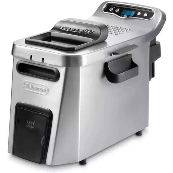 DeLonghi Dual Zone Digital 4L Stainless Steel Deep Fryer with Easy Clean Drain System - D24527DZ