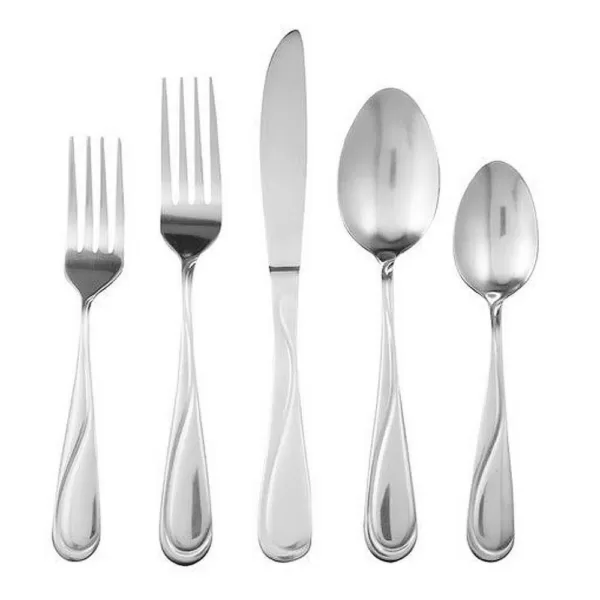 Gibson Home Trillium Plus 24-Piece Stainless Steel Flatware Set (Service for 4)