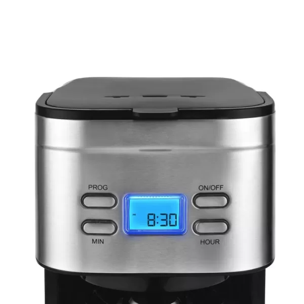 KALORIK 12-Cup Stainless Steel Programmable Digital Coffee Maker