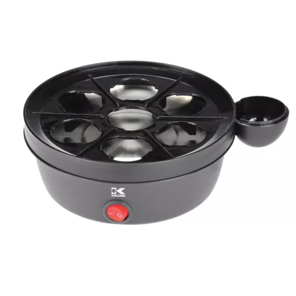 KALORIK 7-Egg Stainless Steel Egg Cooker with Removable Cooking Surface