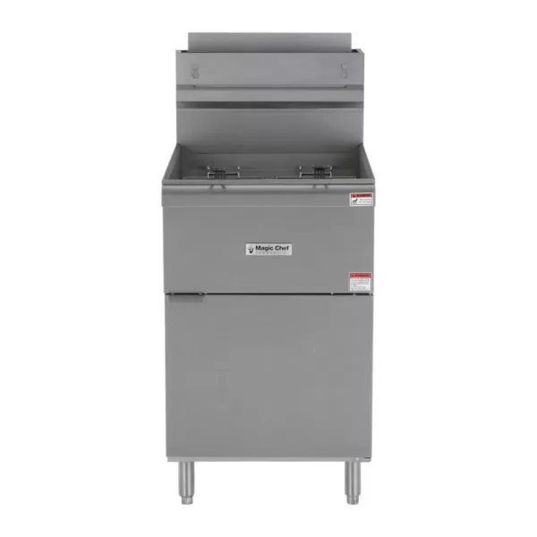 Magic Chef 52 Qt. Stainless Steel Commercial Propane Gas Fryer