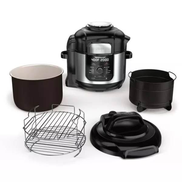 NINJA Foodi Deluxe 8 qt. Black Electric Pressure Cooker and Air Fryer