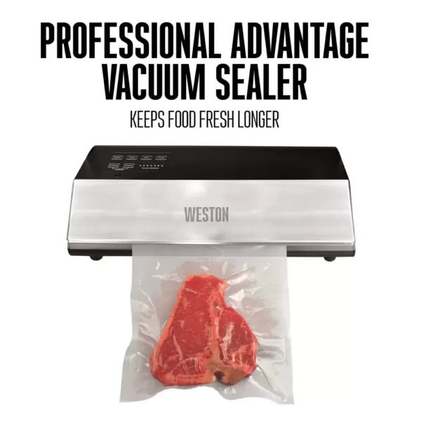 Weston Professional Advantage Stainless Steel Food Vacuum Sealer