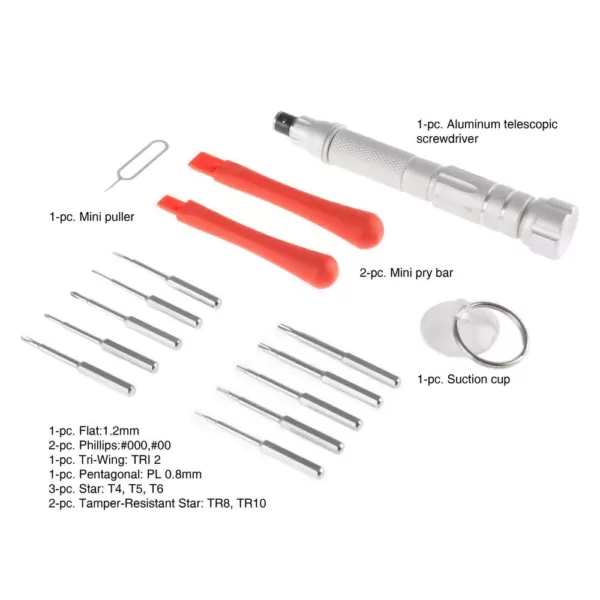 Stalwart Repair Tech Tool Kit  (15-Piece)