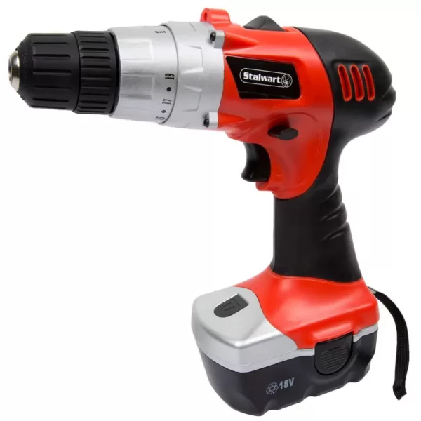 Stalwart 18-Volt 10 mm Cordless Drill