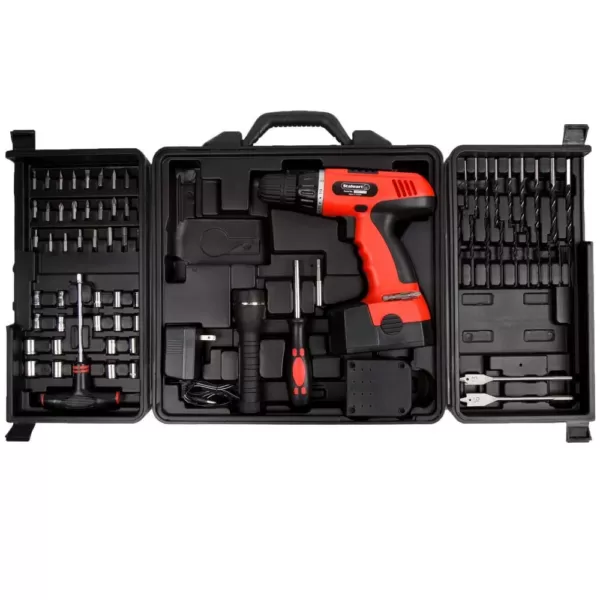 Stalwart 78-Piece 18-Volt Cordless 3/8 in. Drill Set