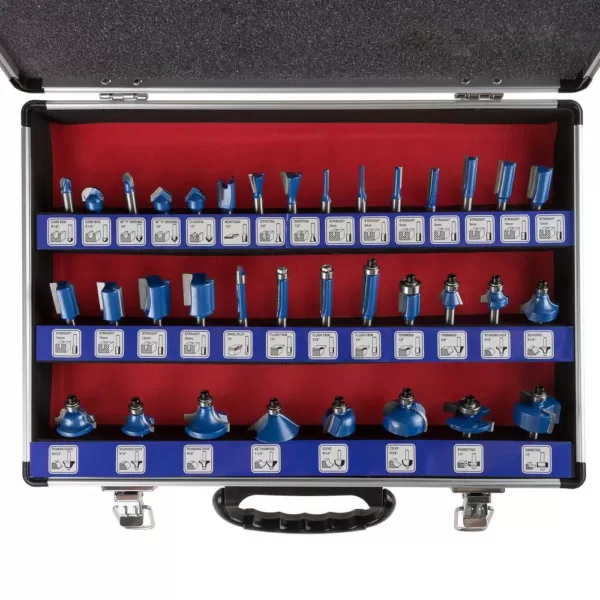 Stalwart Carbide Tipped Router Bit Set (35-Piece)