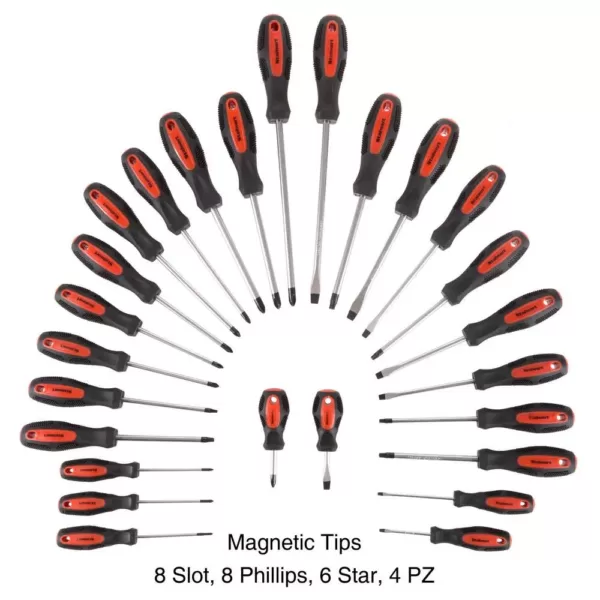 Stalwart Screwdriver Set with Stand and Magnetic Tips (26-Piece)