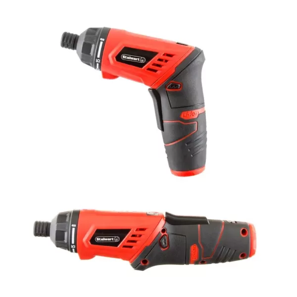 Stalwart 3.6-Volt Lithium Ion Dual Position Cordless Screwdriver Set (40-Piece)