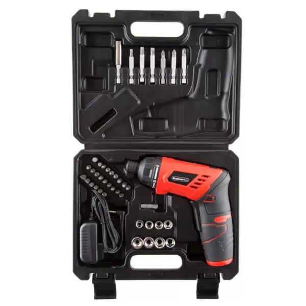 Stalwart 3.6-Volt Lithium Ion Dual Position Cordless Screwdriver Set (40-Piece)