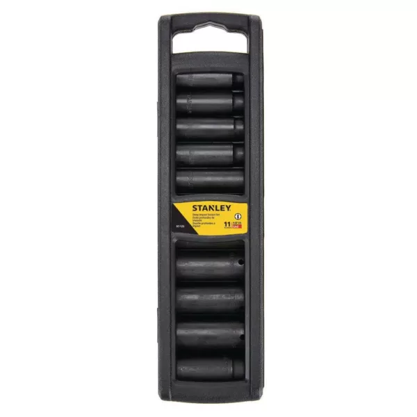 Stanley 1/2 in. Drive SAE Deep Impact Socket Set (11-Piece)