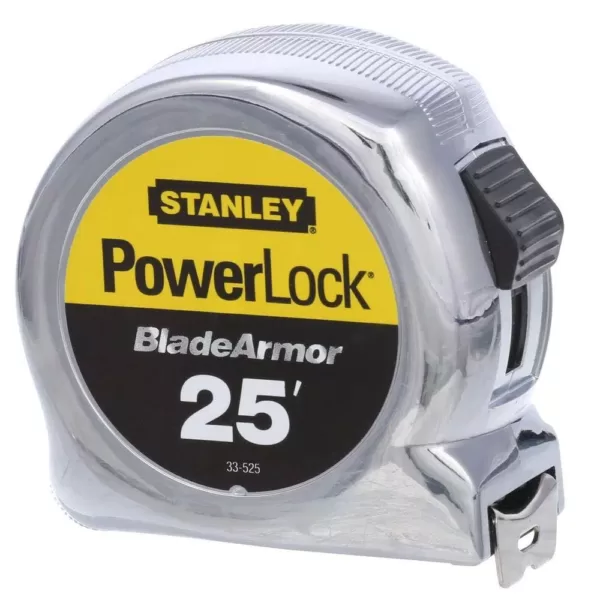 Stanley PowerLock 25 ft. x 1 in. Tape Measure with Blade Armor Coating